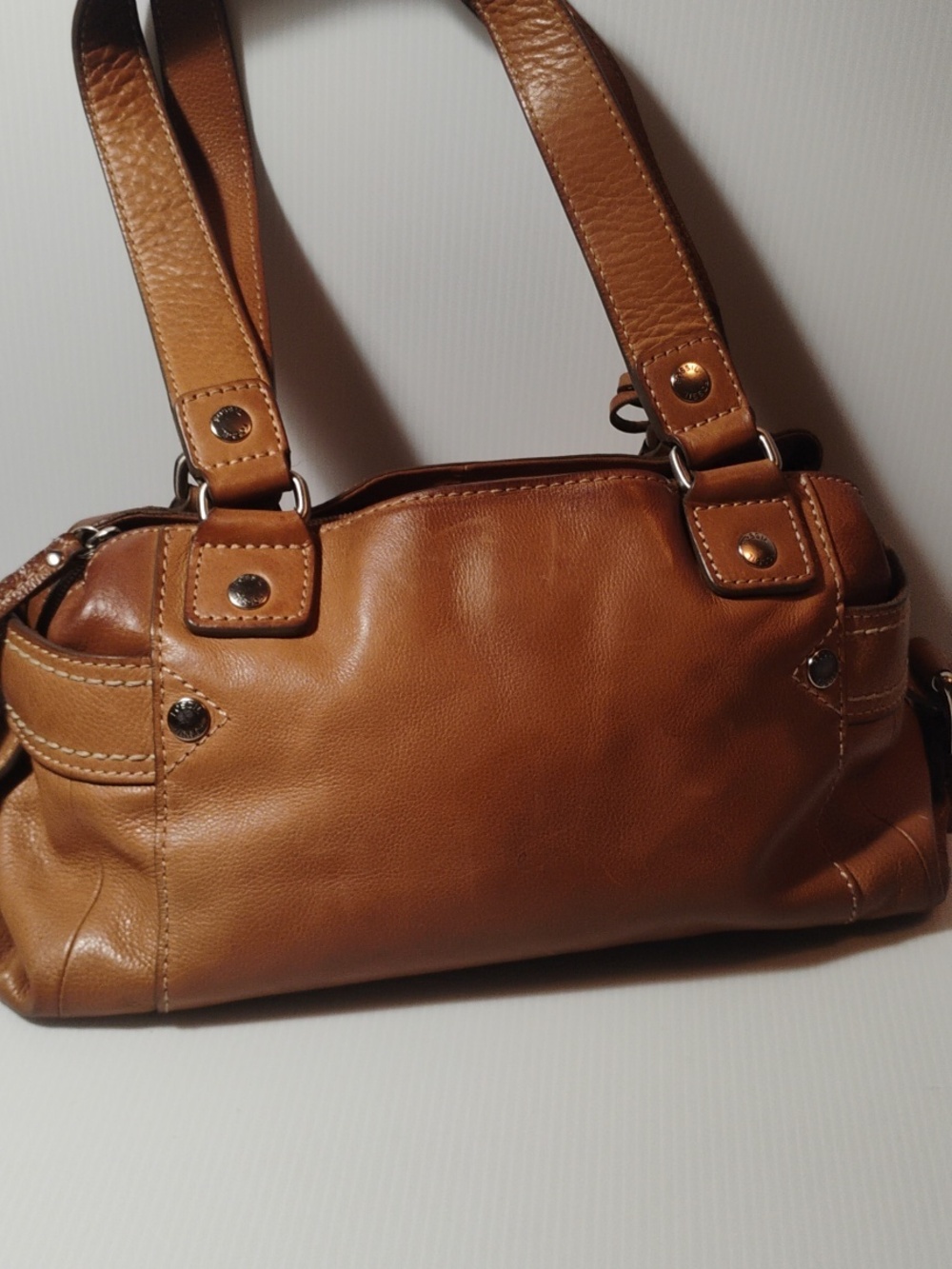 Fossil Vintage Cognac Leather Hobo With Wallet 2 Pieces For One Price - Picture 5 of 11